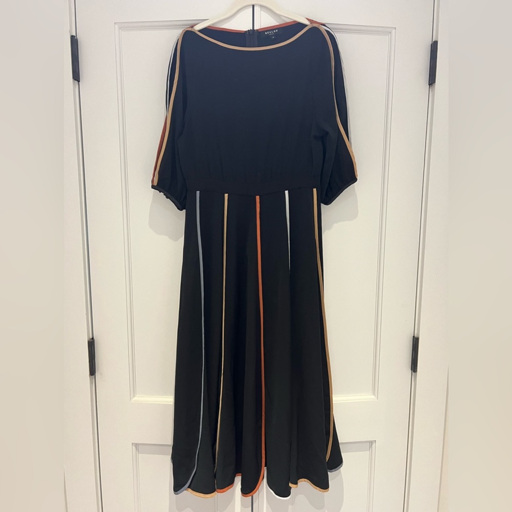 Black Ribbon detail dress